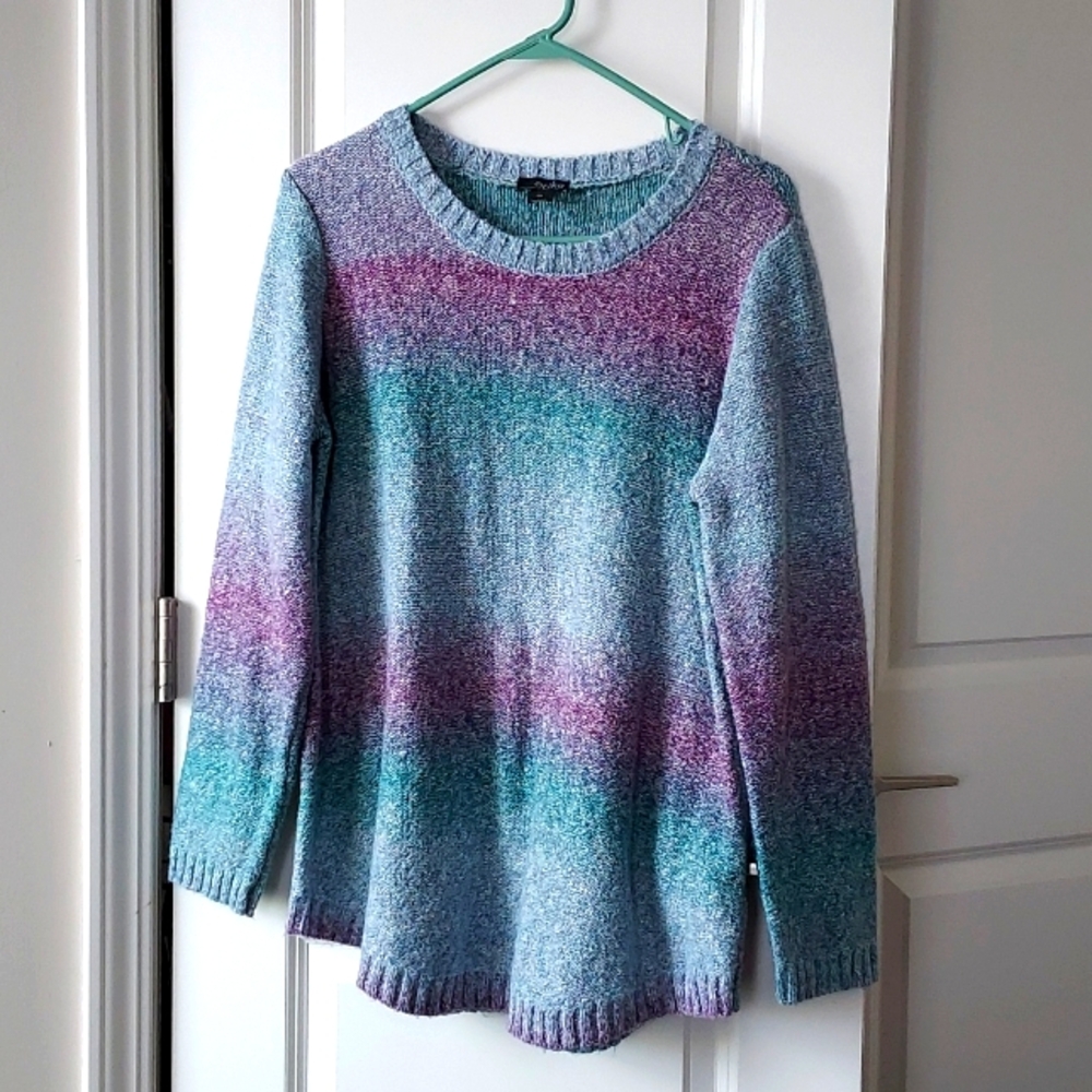 Erica long sleeve blue red pink sweater pm